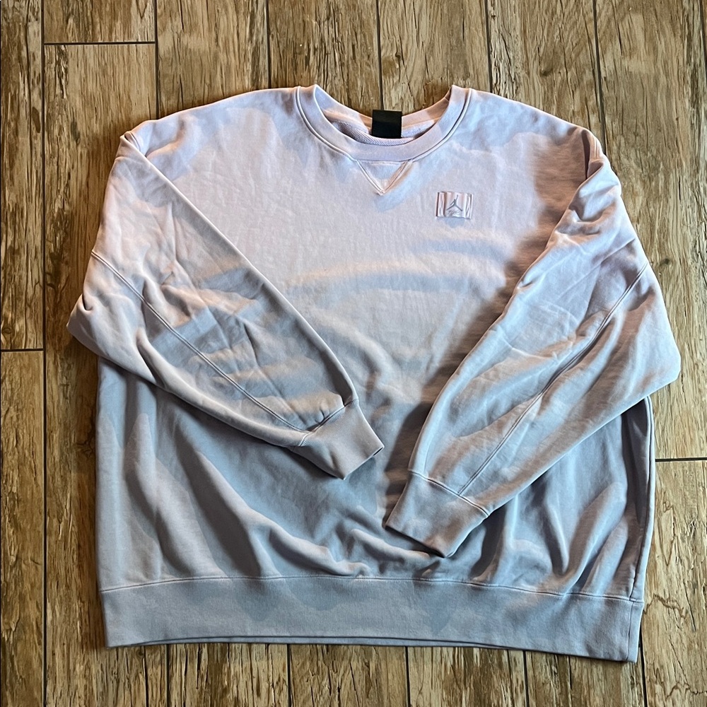 Jordan Men's Light lavender and dusty blue onmbre Crewneck Sweater